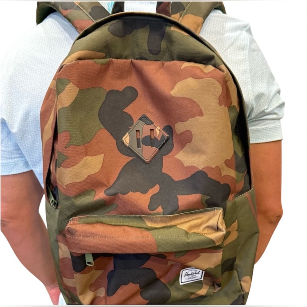 Herschel Supply Company Brown and Green Backpack Durable Camouflage Design